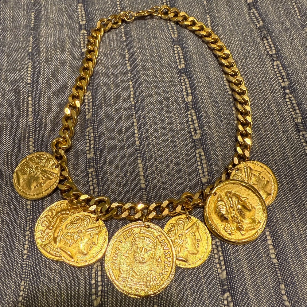 Vintage Ancient Coin necklace